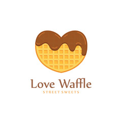 Delicious Belgian Waffle Logo Template