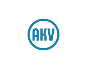 AKV logo design vector template