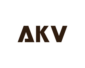 AKV logo design vector template