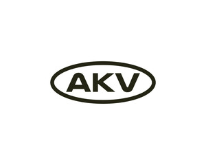 AKV logo design vector template