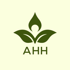 AHH Letter logo design template vector. AHH Business abstract connection vector logo. AHH icon circle logotype.
