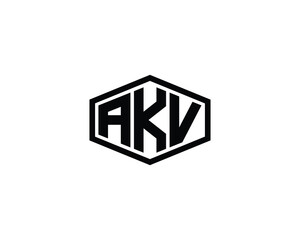 AKV logo design vector template