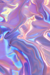 Iridescent holographic colored abstract textured background.