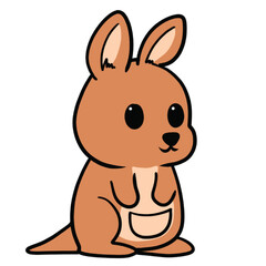 Cute Cartoon Kangaroo