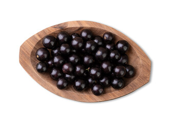 Jabuticabas on a bowl isolated over white background