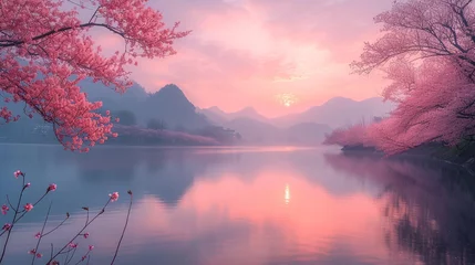 Foto op Plexiglas Serene landscape twilight © JAX