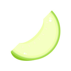 Melon logo vector. melon on white background. Half melon.