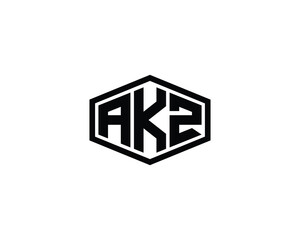 AKZ logo design vector template
