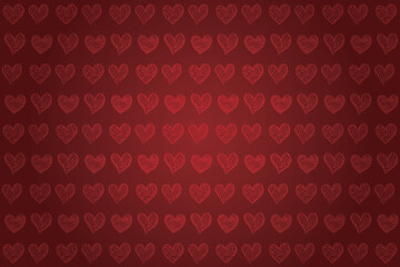 Heart pattern, Valentine's Day seamless pattern, Valentine's Day background.