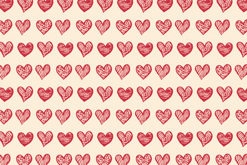 Heart pattern, Valentine's Day seamless pattern, Valentine's Day background.