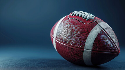 wallpaper banner of a American football concept, ball, symbol, with empty copy space