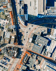 aerial view of the city