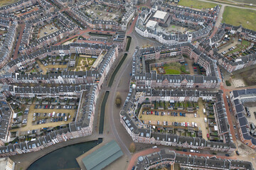 aerial view of the city