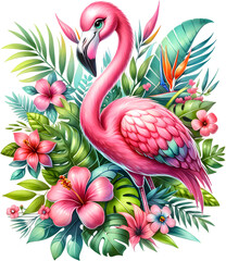 Flamingo Tropical Flowers And Plants