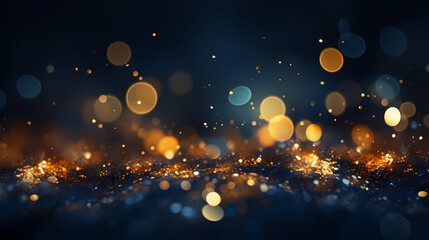 Abstract glitter lights background. Blurred bokeh effect