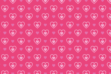 Heart pattern, Valentine's Day seamless pattern, Valentine's Day background.