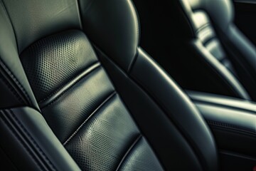 Closeup Detail Car Interior