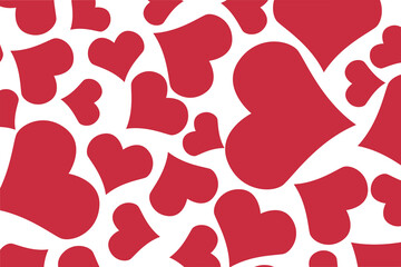 Obraz na płótnie Canvas Heart pattern, Valentine's Day seamless pattern, Valentine's Day background.