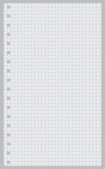 Dotted grid paper background texture, seamless repeat pattern