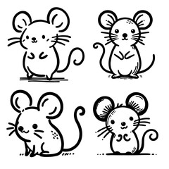 Little 2D art mouse 
