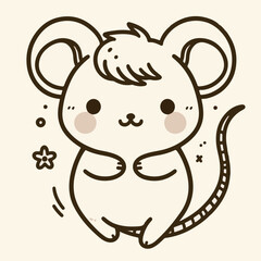 Little 2D art mouse 