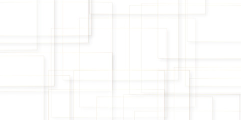 Modern Abstract white background design with layers of textured white transparent material in triangle and squares shapes. White color technology concept geometric line vector background.