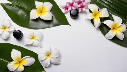 A bunch of flowers on a white background