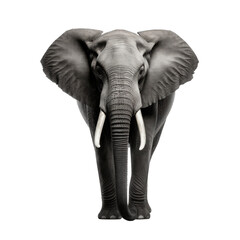 A Magnificent Elephant Displaying Its Strength and Grace.. Isolated on a Transparent Background. Cutout PNG.