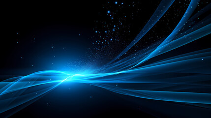 Glowing road speed lines, neon speed abstract background
