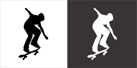 IIlustration Vector graphics of Skate icon