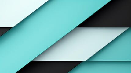 Fototapeta premium Modern abstract geometric color block layered background, copy space