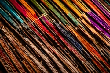 close up of colorful wires