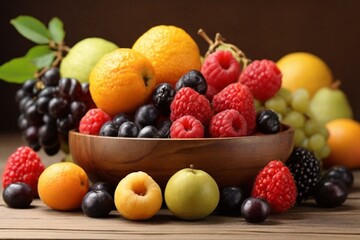 Naklejka na ściany i meble berries in a bowl