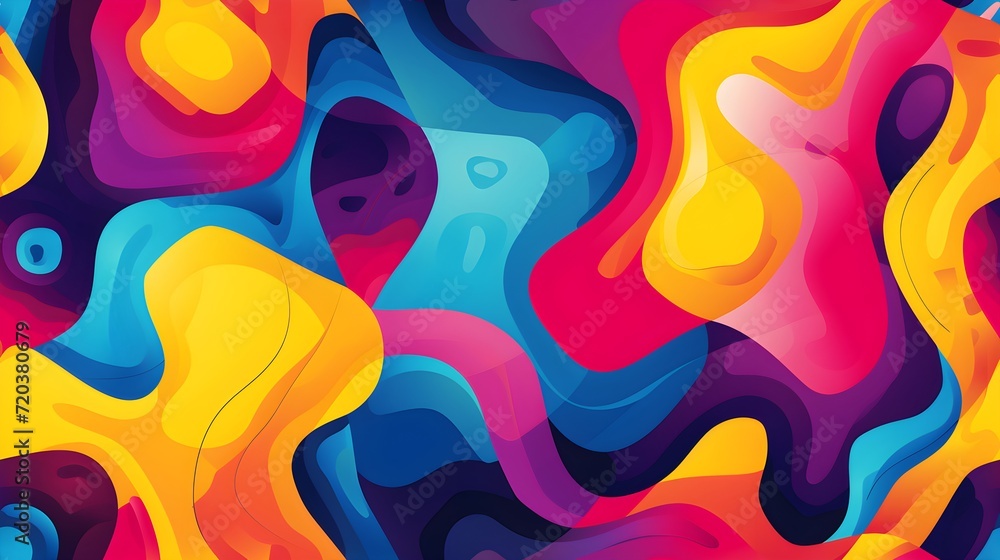 Poster color splash. background design of fractal paint and rich texture on the subject of imagination, cre