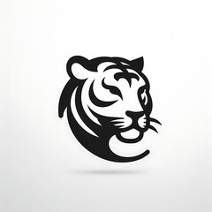 Sleek Strength Emblem of a Tiger