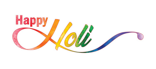 Happy Holi Festival Of Colors Illustration Of Colorful Gulal For Holi, In Hindi Holi Hain Meaning Its Holi