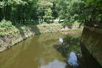 Wassergraben an der Festung Saarlouis