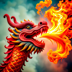 Unleash the Fiery Power of the Mythical Chinese Dragon