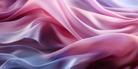 Obraz premium Abstract transparent fabric, ideal as a soft light background for beauty products or other applications, featuring satin and silk textures.