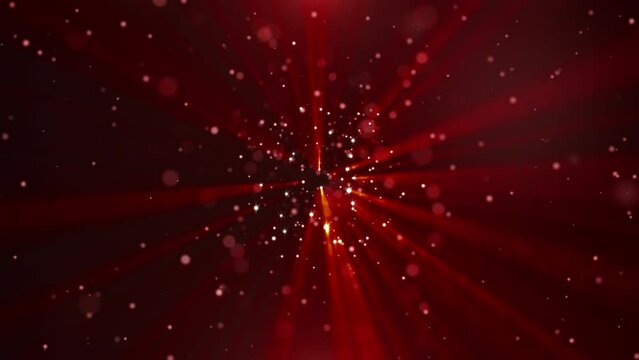 Abstract particle flow loop animation