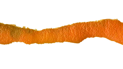 Foto op Plexiglas Fresh tangerine skin isolated. Peel of fresh citrus fruit texture.  © Olex Runda