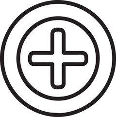 Obraz premium plus button icon, icon