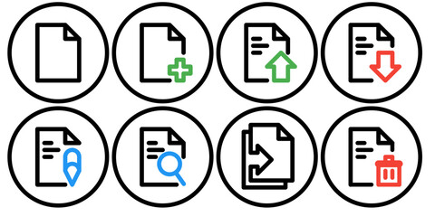 document icon set