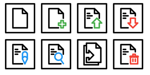 document icon set