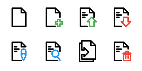 document icon set