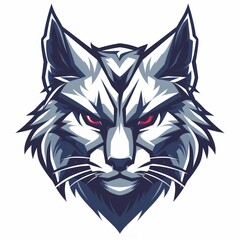 Striking Esports Lynx Logo with Flat Design Generative AI
