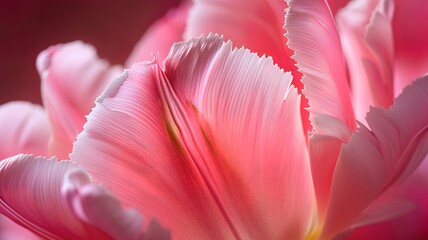 artificial intelligence macro image of a beautiful tulip