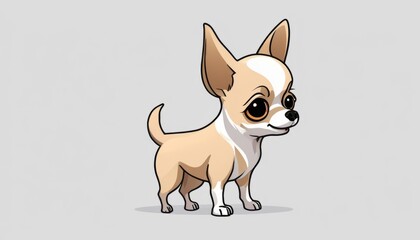 A small dog with a white face and brown body