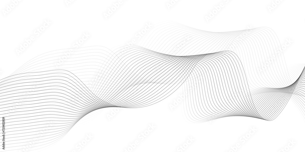 Poster abstract wave lines dynamic flowing colorful light isolated background. illustration design element 