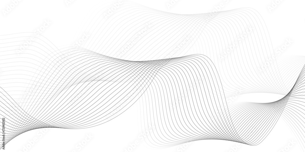 Poster abstract wave lines dynamic flowing colorful light isolated background. illustration design element 